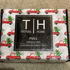 Red and Green Holiday Sheet Set